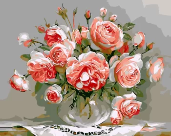 Diy Digital Oil Painting Living Room Landscape Architecture Flower Decorative Painting-242-Blooming