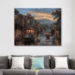 Diy Digital Oil Painting Scenery Living Room Bedroom Decorative Painting - 448- Vintage Buses
