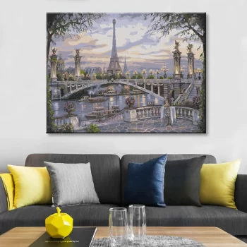 Diy Digital Oil Painting Scenery Living Room Bedroom Decorative Painting-045-Leisurely Evening