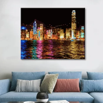 Diy Digital Oil Painting Scenery Living Room Bedroom Decoration-549-Victoria Harbor