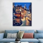 Diy Digital Oil Painting Scenery Living Room Bedroom Decorative Painting-553-Bazaar Night Scene