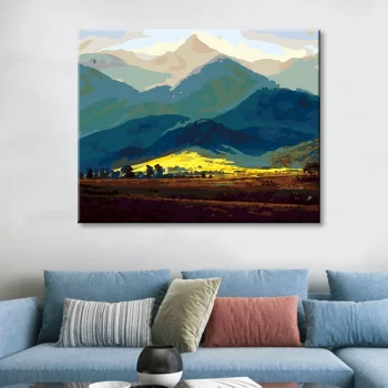 Diy Digital Oil Painting Landscape Living Room Bedroom Decoration-464-David Giant Mountain
